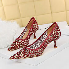 kitten heels 7 red 5 for sale  USA
