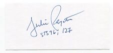 Usado, Tarjeta de índice de corte firmada de Julie Payette autografiada astronauta espacial de la NASA CSA segunda mano  Embacar hacia Argentina
