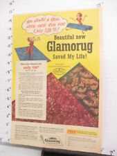 Anúncio de jornal 1947 American Weekly GLAMORUG oferta de tapete de lã para casa comprar usado  Enviando para Brazil