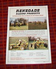 Renegade racing products for sale  WELLING