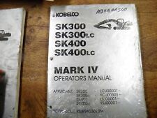 Kobelco sk300 sk400 for sale  Minerva