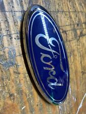Placa de identificación usada OEM emblema parrilla delantera montada azul ovalada para Ford Band segunda mano  Embacar hacia Argentina