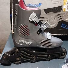 Patins California Pro Skates TXT 500 em linha unissex cinza tamanho 7 7.5 vintage comprar usado  Enviando para Brazil