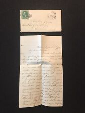 Antiguo 1871 Little Genesee Nueva York Portada Y Carta Documento segunda mano  Embacar hacia Mexico