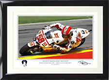 Framed marco simoncelli for sale  BROADWAY