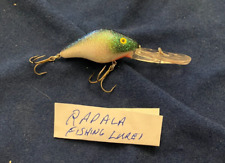 Usado, Señuelo de pesca vintage, verde brillante y blanco Rapala segunda mano  Embacar hacia Argentina