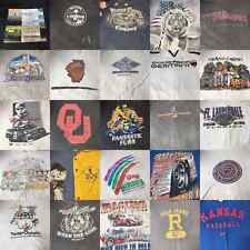 Lote de 25 camisetas masculinas vintage anos 90 gráficas esportivas universitárias revendedor por atacado, usado comprar usado  Enviando para Brazil