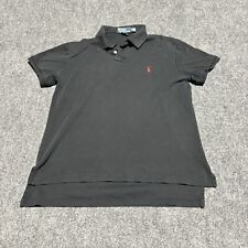 Camisa polo masculina Ralph Lauren média preta manga curta algodão slim ajuste personalizado* comprar usado  Enviando para Brazil