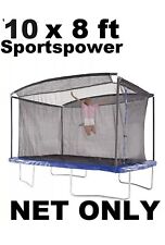10 ft X 8 ft Spoerspower Rectangular Trampoline Net & Black Cord  for sale  Shipping to South Africa