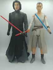 Used, Star Wars Kylo Ren & Rey Starkiller Base Showdown Figures 18" Used  for sale  Shipping to Canada