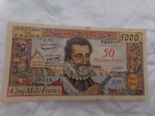 Billet 5000 francs d'occasion  Auxi-le-Château