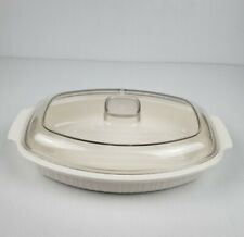 Vtg Rubbermaid Microwave Cookware 2 QT Oval Casserole Roaster w/ Clear Lid 5032 for sale  Canton
