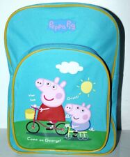 Usado, PEPPA & GEORGE BOLSA MOCHILA PRÉ-ESCOLAR JARDIM DE INFÂNCIA 14" ALÇA AZUL +BÔNUS comprar usado  Enviando para Brazil