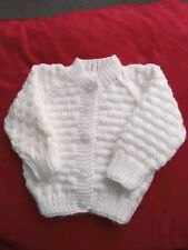 Hand knitted white for sale  MELTON MOWBRAY