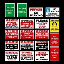 Parking plastic sign for sale  WARE