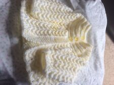 Hand knitted white for sale  Shipping to Ireland