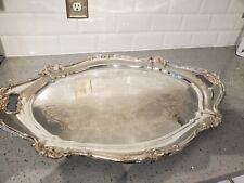 large silver plate serving tray for sale  Littleton