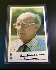 DONALD BRADMAN SIGNED ECB CRICKET CARD RARE EXCELLENT AUTO for sale  Shipping to South Africa