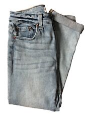 Pistola jeans cintura alta mãe lavagem leve tamanho 28 comprar usado  Enviando para Brazil