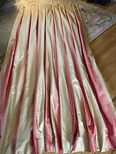 Ethan Allen 100% Silk LuxuryDrapes 48 x 96-2 Panels Double Lined Weighed Pleated, used for sale  Shipping to South Africa
