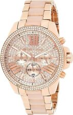 Relógio feminino Michael Kors MK6096 Wren cronógrafo ouro rosa cristal pavê quartzo comprar usado  Enviando para Brazil