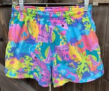 Canoe Clothing Company Swim Shorts Mens Short Shorts Colorful Fish Under Sea M for sale  Shipping to South Africa