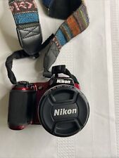 Câmera Digital Nikon COOLPIX L820 16.0MP Vermelha Preta PEÇAS NÃO FUNCIONANDO comprar usado  Enviando para Brazil