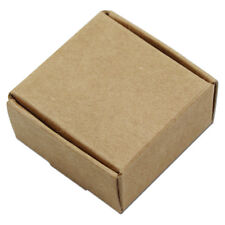 Caixa de embalagem de papel Kraft artesanato joias presente papel marrom caixas dobráveis, usado comprar usado  Enviando para Brazil