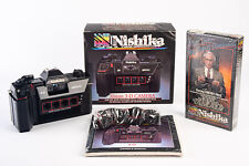 Nishika N8000 35mm 3D Film Camera with Vincent Price VHS Manual Box MINT V11 for sale  Shipping to South Africa