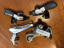 Vintage Suntour XC 9010 9000 Accushift front Rear Derailleur thumb shifter group, used for sale  Shipping to South Africa