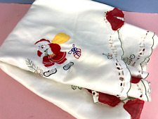Vintage christmas tablecloth for sale  BRADFORD