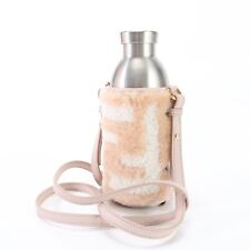 Bandolera portadora de botellas de agua Fendi piel de oveja rosa F7 segunda mano  Embacar hacia Mexico