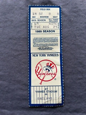 1989 baseball ticket for sale  Runnemede