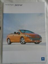 Peugeot 307cc brochure for sale  KINGS LANGLEY