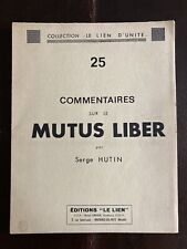 Commentaires mutus liber d'occasion  Marcigny