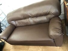 Seater brown faux for sale  RHYL