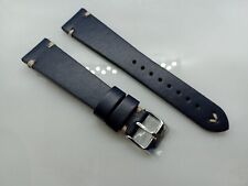 Nova pulseira de relógio azul liberação rápida couro ecológico vegano italiano Geckota 20mm XF34 comprar usado  Enviando para Brazil