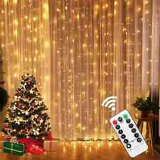 1-300LED cortina cordas luzes decoração de fadas USB feriado guirlanda lâmpada 8 modos comprar usado  Enviando para Brazil