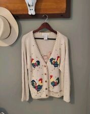 yellow rooster sweater for sale  Elwood