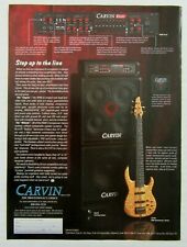 1997 CARVIN Musicians Gear "The Professionals Choice" Custom Bass Magazine Ad for sale  Shipping to South Africa