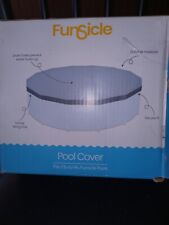 Funsicle 14 Foot Durable Round Pool Cover for Oasis and Activity Pools, Gray for sale  Shipping to South Africa
