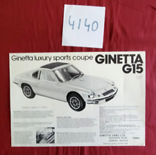 4140 ginetta prospectus for sale  Shipping to Ireland