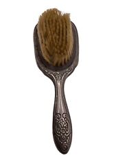 Usado, Cepillo de cabello antiguo de colección Vanity plateado pesado muy detallado segunda mano  Embacar hacia Mexico