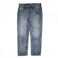 BENCH Mens Jeans Blue Denim Regular Straight Stone Wash W36 L21 for sale  Shipping to South Africa