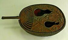 Antique 1900's Japanese Cast Iron HIBACHI Censer Incense Burner w. Gourds for sale  Shipping to Canada