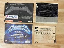Metallica ticket stubs for sale  DARTFORD