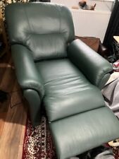 green leather recliner chair for sale  CASTLEFORD