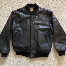 Used, Vintage 80s 90s Banana Republic Leather Bomber Jacket Men's Medium Black for sale  Shipping to South Africa