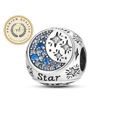 Berloque de três lados para pulseira, berloque de sol, berloque de lua com miçangas, berloque de estrela, usado comprar usado  Enviando para Brazil