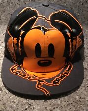 Auriculares Mickey Mouse Parques Disney DJ Hipster Gris Naranja Gorra de Béisbol Sombrero  segunda mano  Embacar hacia Mexico
